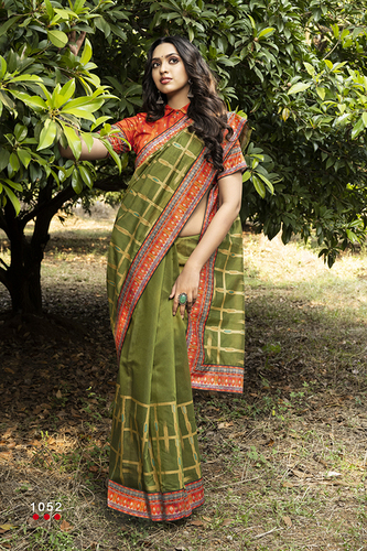 Digital Printed Saree - Art Silk, Multi Color | Party Wear, Laces Closure, Printed Pattern, Unique Indian Style