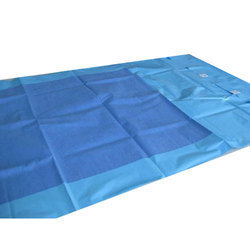 Large Mayo Trolley Cover - Ldpe, Sms, Smmms, Spunlace, 120x150cm | Light Blue & Green, Hypoallergenic, Lint Free, Eo Sterile, Peel Open Pouch