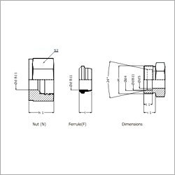हाइड्रोलिक ट्यूब कनेक्शन