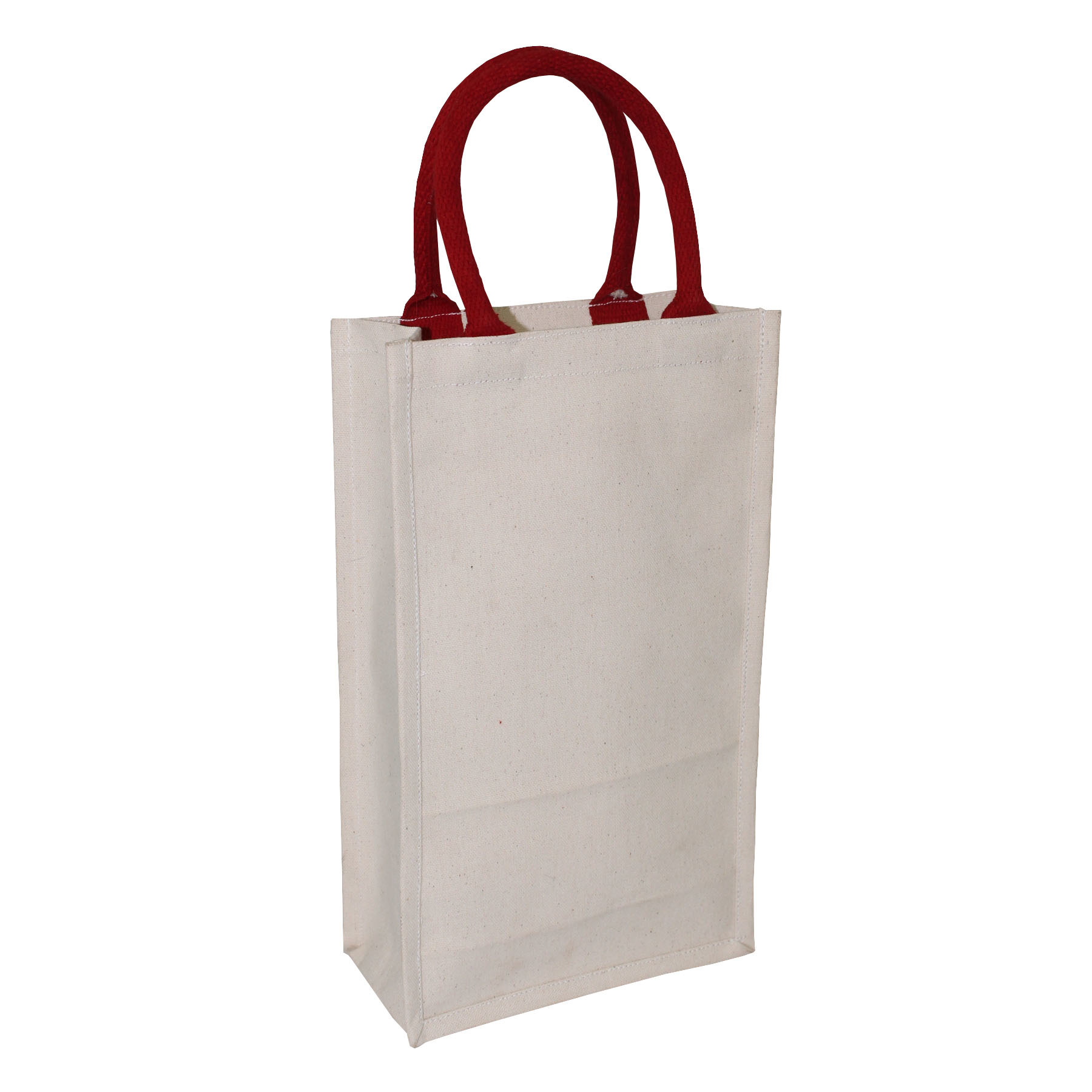 Customized 10 Oz Pp Laminated Natural Canvas Tote Bag With Rope Handle