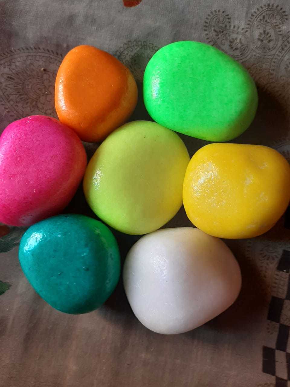 Glow In The Dark Pebbles Stones For Outdoor Decorations Garden Walkways Pathway Patio Lawn Home Backyard Decoratainn Size: Available Size Is: (1) 25 Mm To 40 Mm (2) Customized Size Also Available