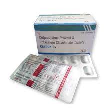 पोटेशियम क्लैवुलनेट टैबलेट के साथ सेफ़ोडॉक्सिम प्रॉक्सेटिल