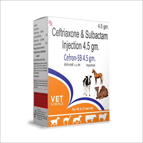 Ceftriazone and Sulbactam Veterinary Injection - Liquid Formulation for Multiple Animal Species | Veterinary Injectable, Recommended for Cattle, Goat, Horse, Pets, Sheep