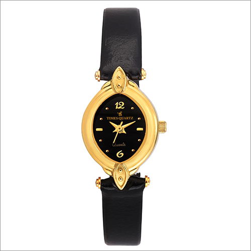 Golden Timesquartz Wrist Watch For Women