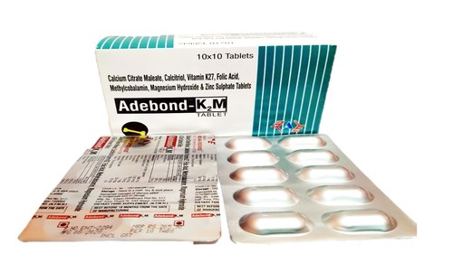 Ccm 1000 Mg, कैल्सिट्रियोल 0.25 Mg, Vit K27 50 Mcg, मिथाइलकोबालामिन 750 Mg, जिंक, मैग्नीशियम और फोलिक एसिड टैब सामान्य दवाएं