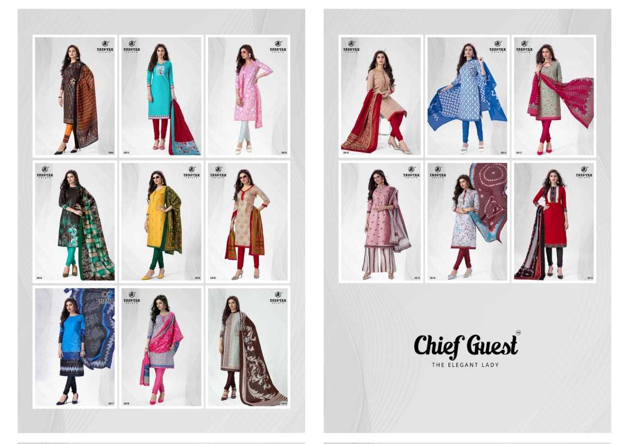Deeptex Prints - Cotton Printed Dress Material, 2.50m Pure Cotton Top, 2.00m Pure Cotton Bottom, 2.25m Cotton Dupatta, Multi Color, Casual Ethnic Wear, All Season Washable, Dry Clean Friendly