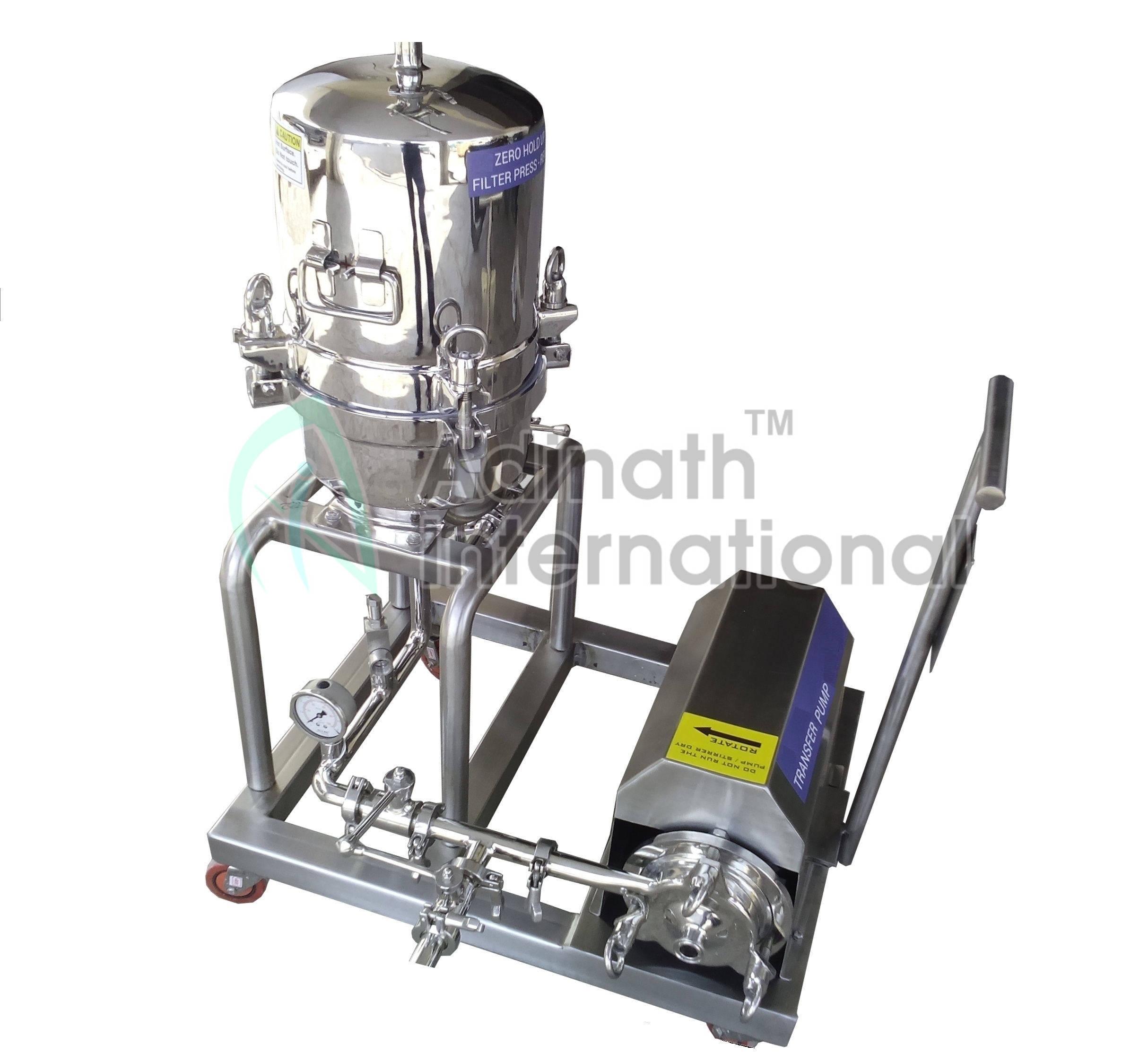 Pharma Filter Press - Mild Steel, 500-800 Kilograms, 220 Volt | High Efficiency, Easy Maintenance, Fast Filter Plate Removal