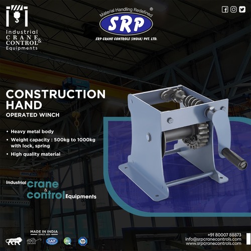 Hand Winch - Durable Steel Build | Lightweight, Compact Design, Versatile Lifting Solution
