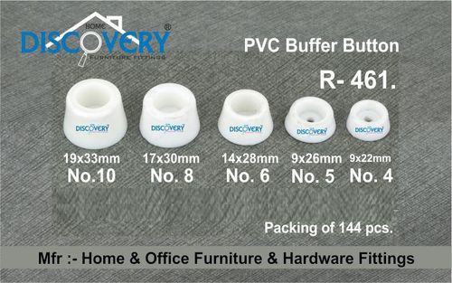 White Pvc Buffer Button