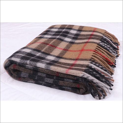 Camel Thomson Tartan Blankets