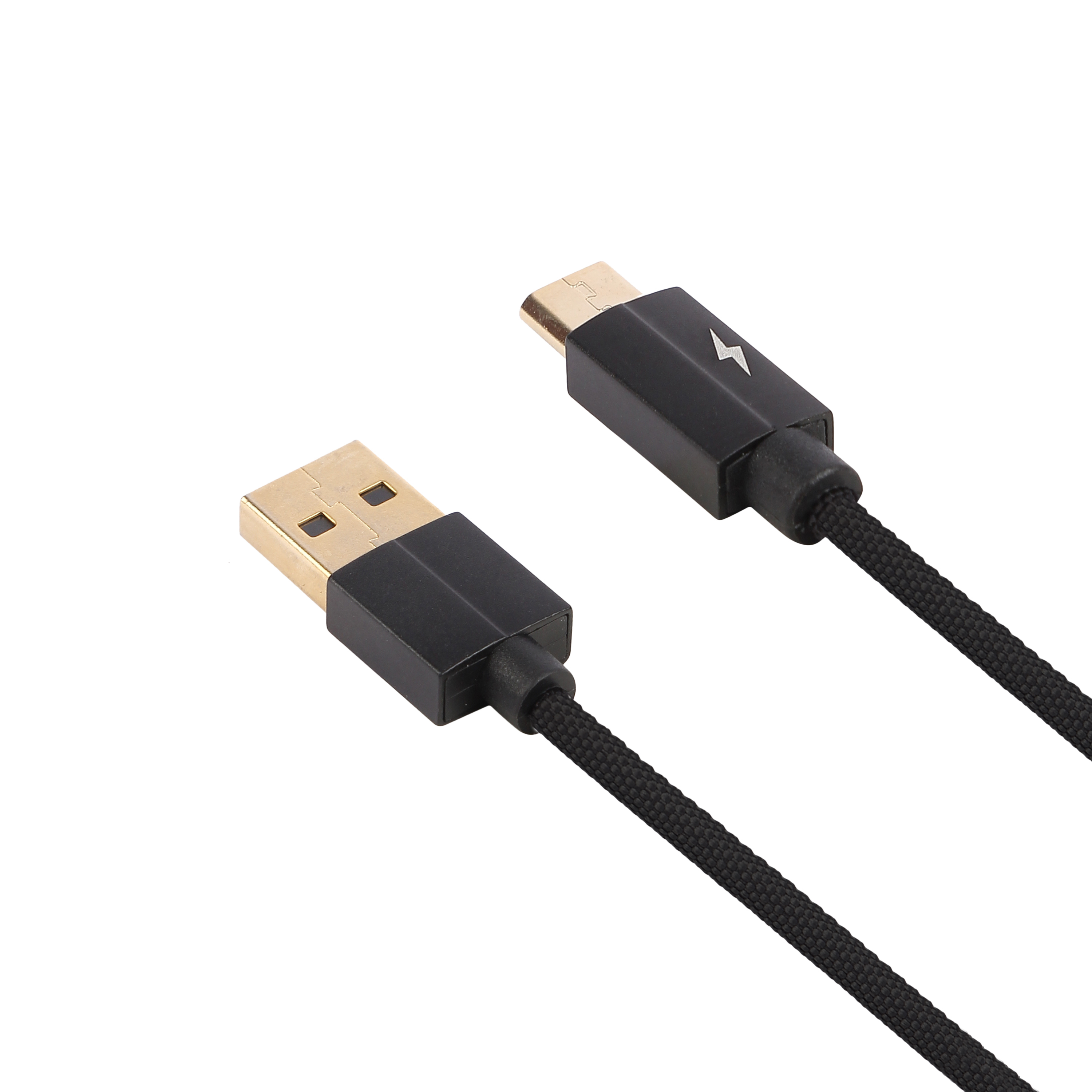 Dc-x11 2.4 Amp Micro Fast Bluei Data Cable - Cloth Braided, 1m Length, V8 & Usb Connectors | Fast Charging, 480 Mbps Data Sync, Tangle-free Design