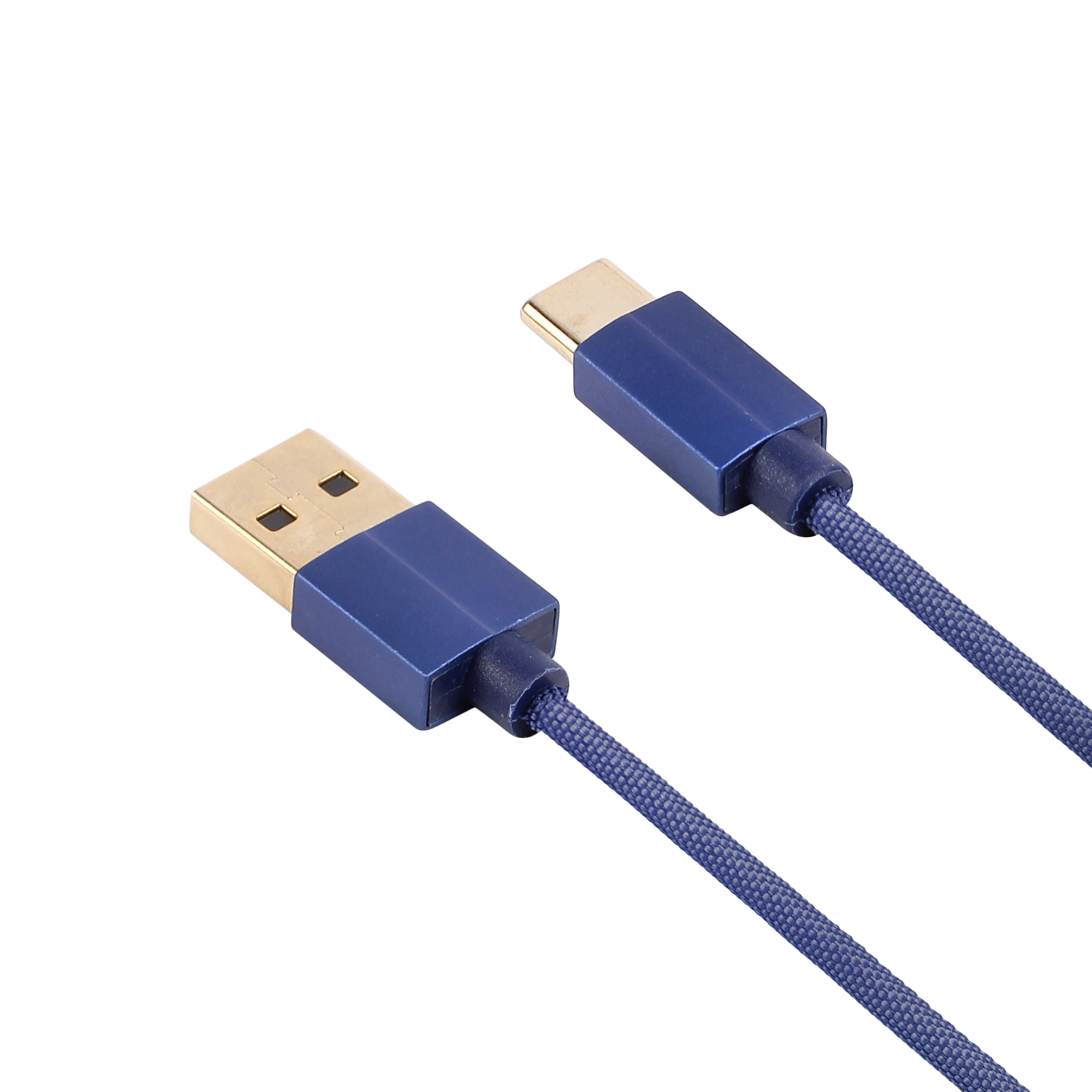 Dc-x11 Type C Fast Charging Data Cable - Cloth Braided, 1 Meter Length | 2.4a Fast Charge, Tangle-free Design, 480 Mbps Sync Speed