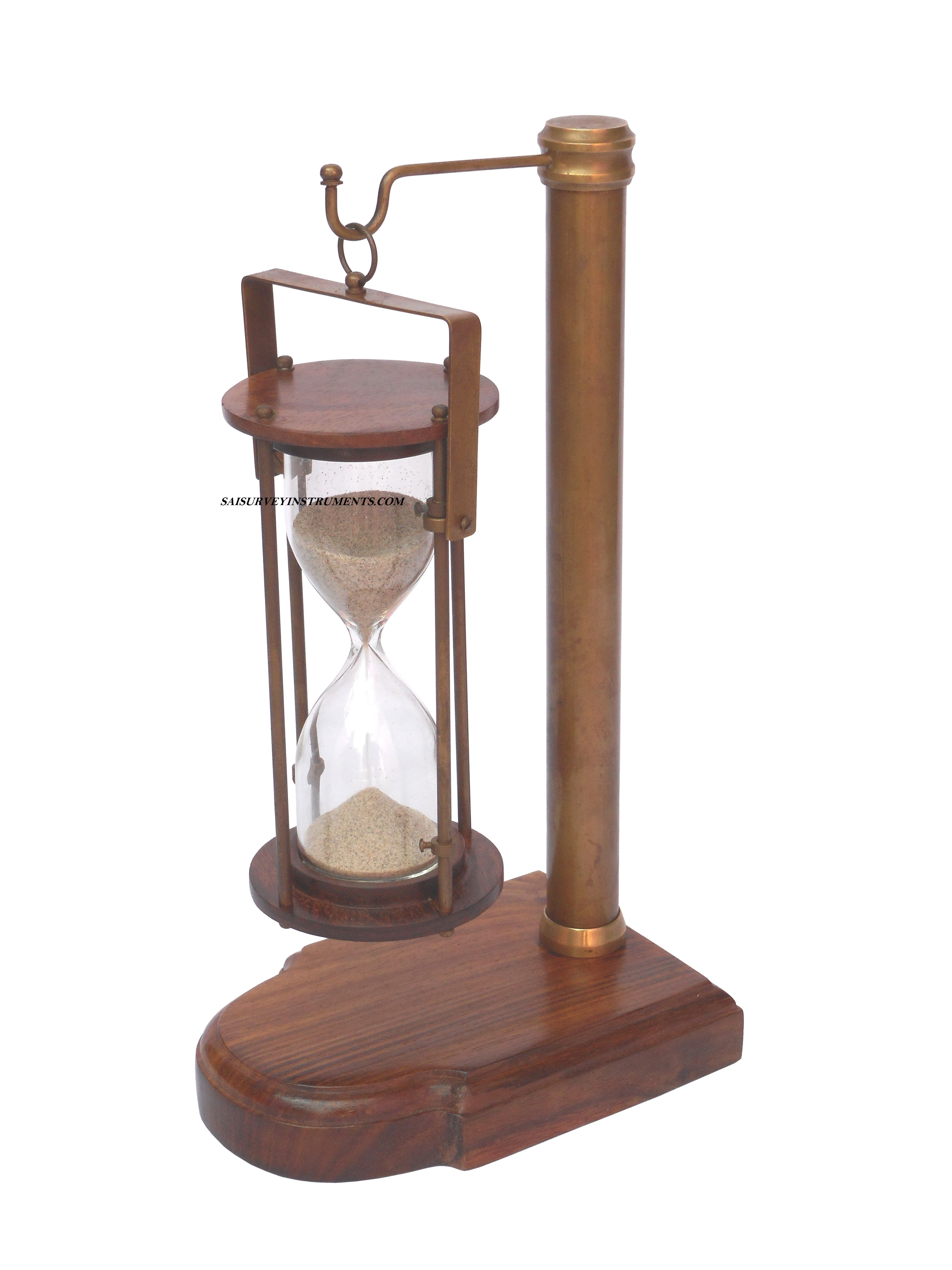 Brown Nautical Hanging Sand Timer (5 Minutes)