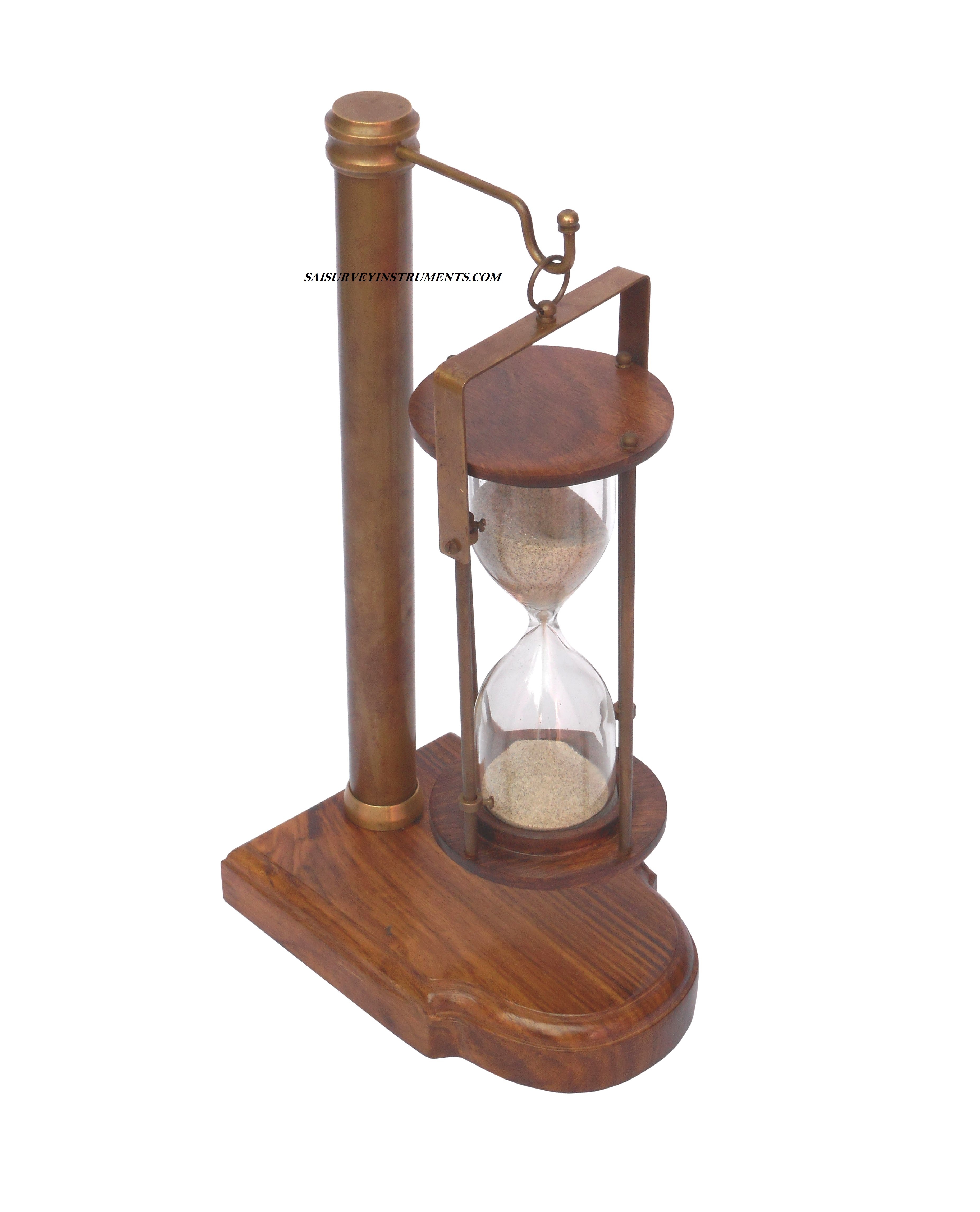 Brown Nautical Hanging Sand Timer (5 Minutes)