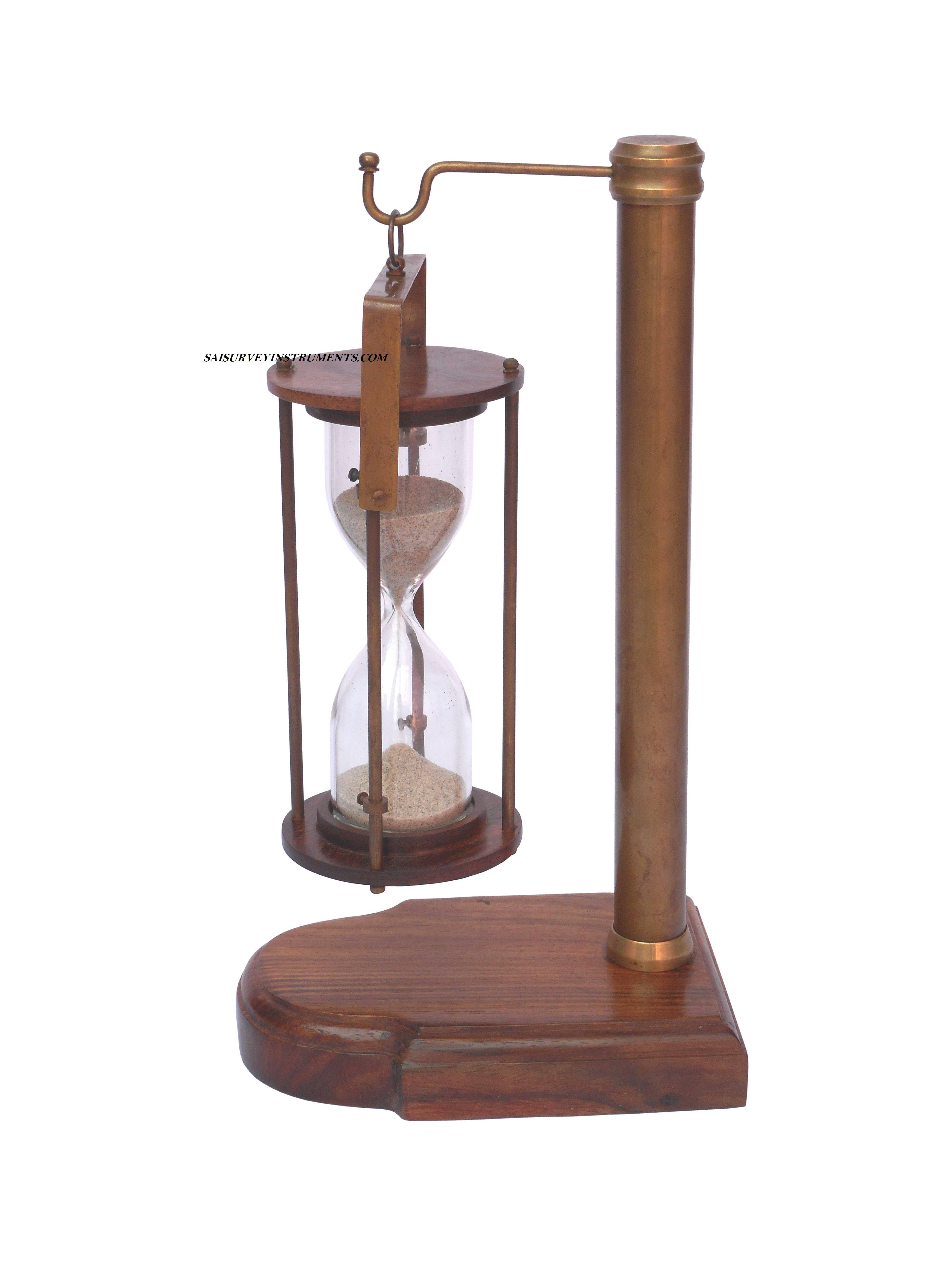 Brown Nautical Hanging Sand Timer (5 Minutes)