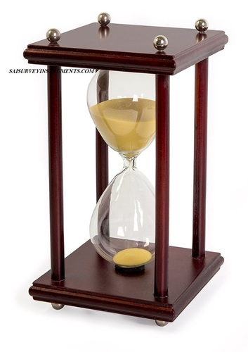 Brown Nautical Wooden Sand Timer