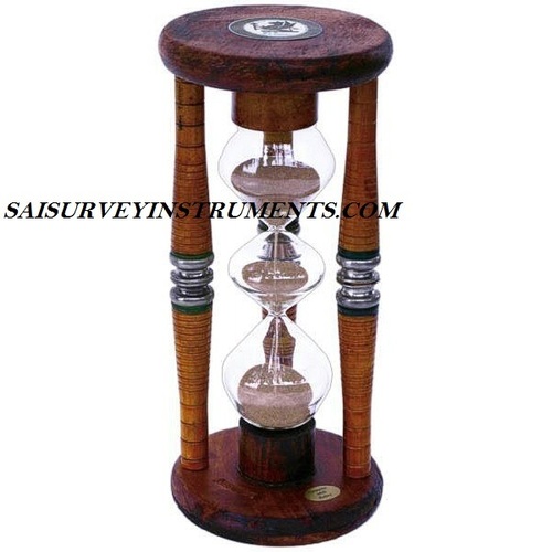 As Shown In Picture 3 Tier Wooden Sand Timer - 4 X 4 X 12 Inch (5 Min)