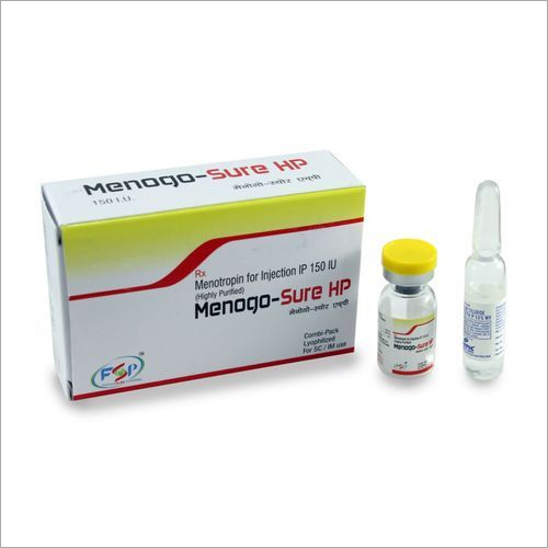 Menotropin 150 IU Injection - 150mg Dose in Glass Vial | High-Purity Liquid for IVF, Fertility Treatment, Safe Storage Instructions