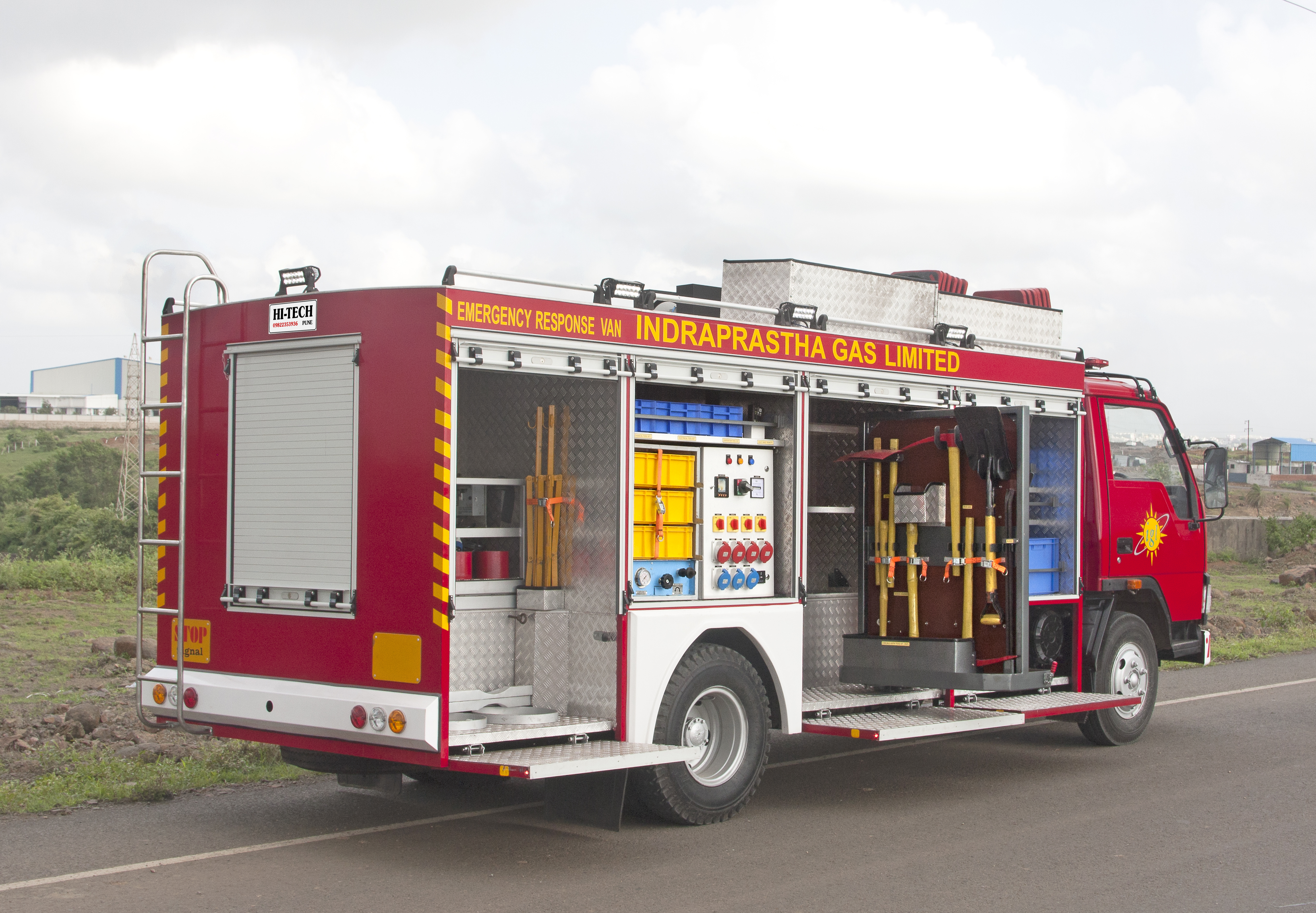 Red Emergency Response Vehicle