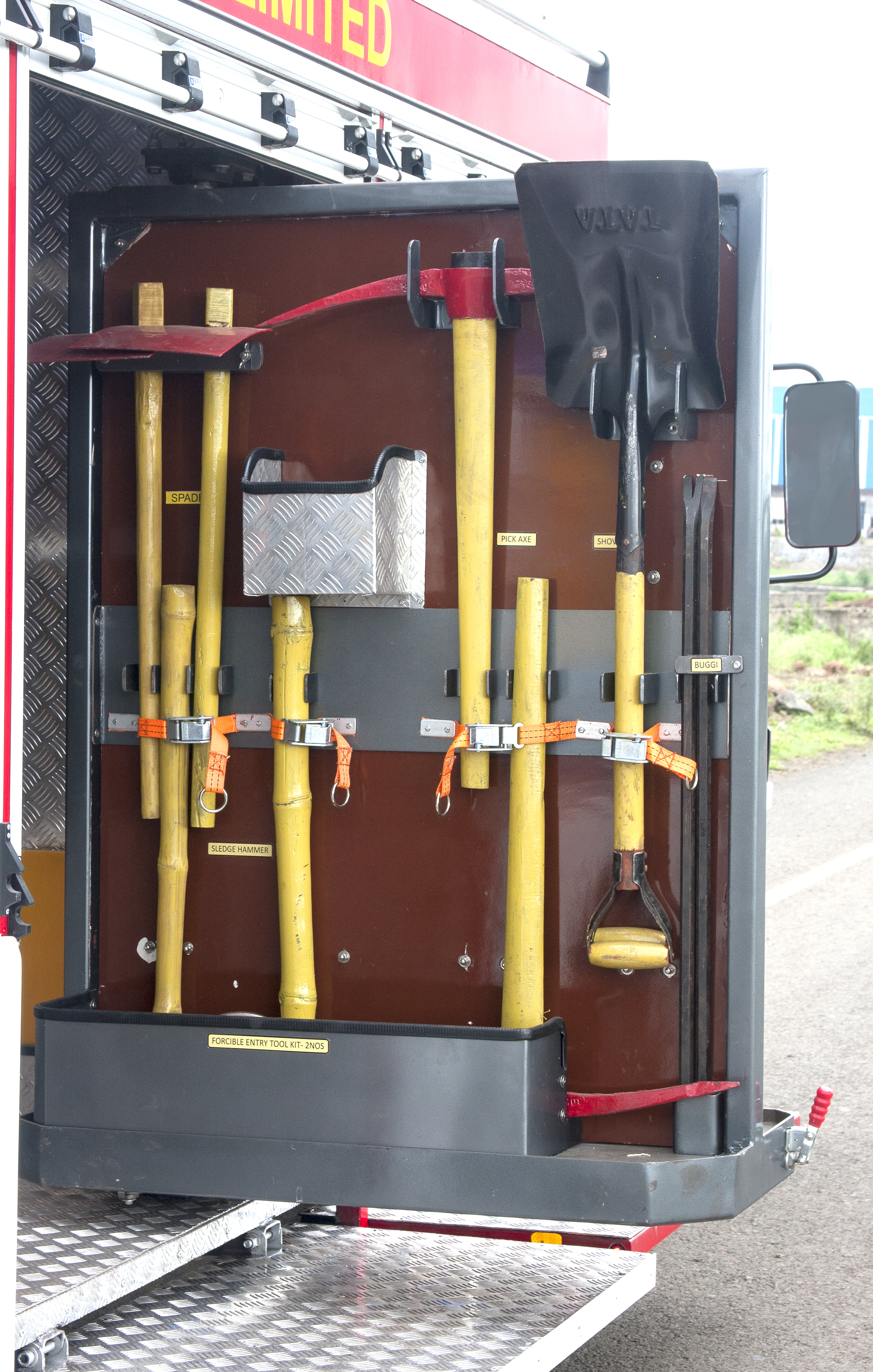 Red Emergency Response Vehicle