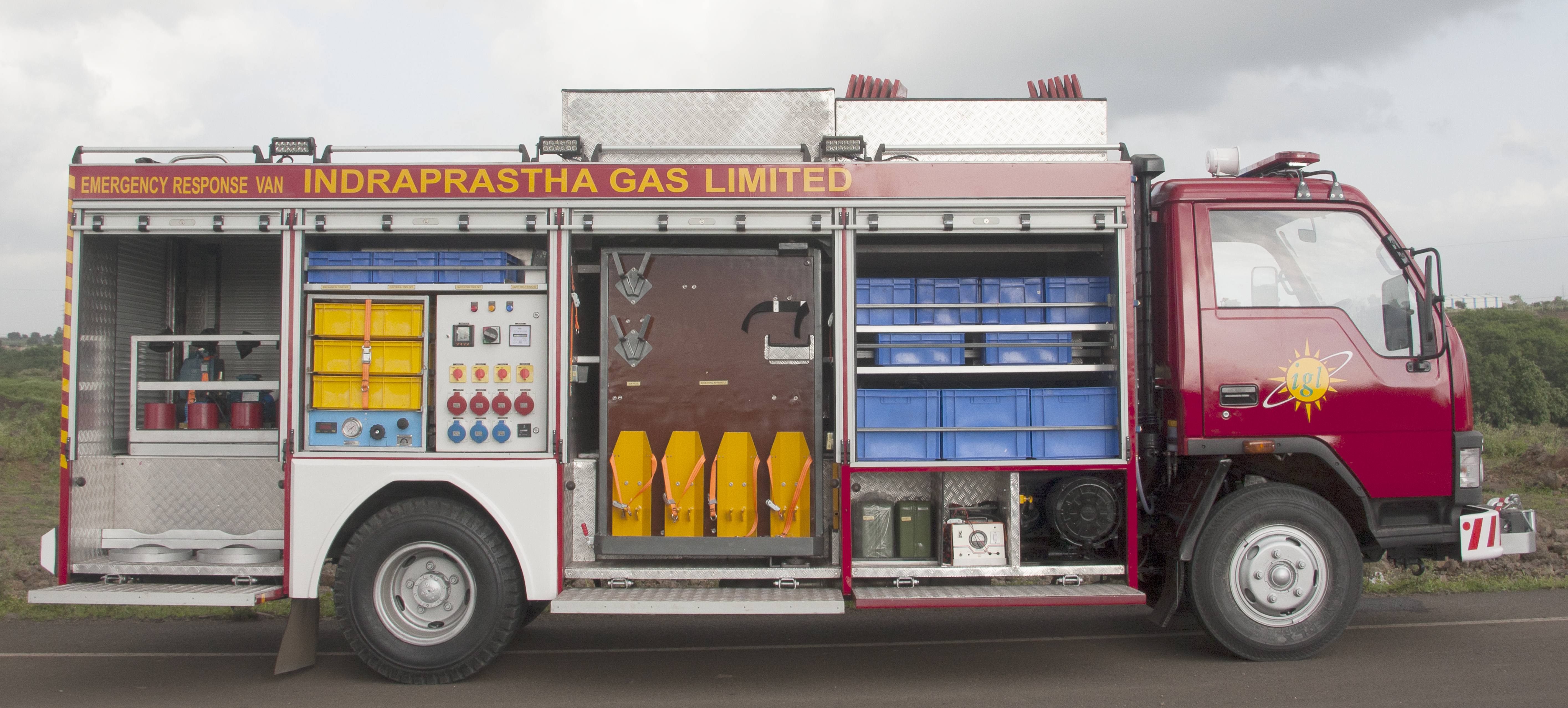 Red Emergency Response Vehicle