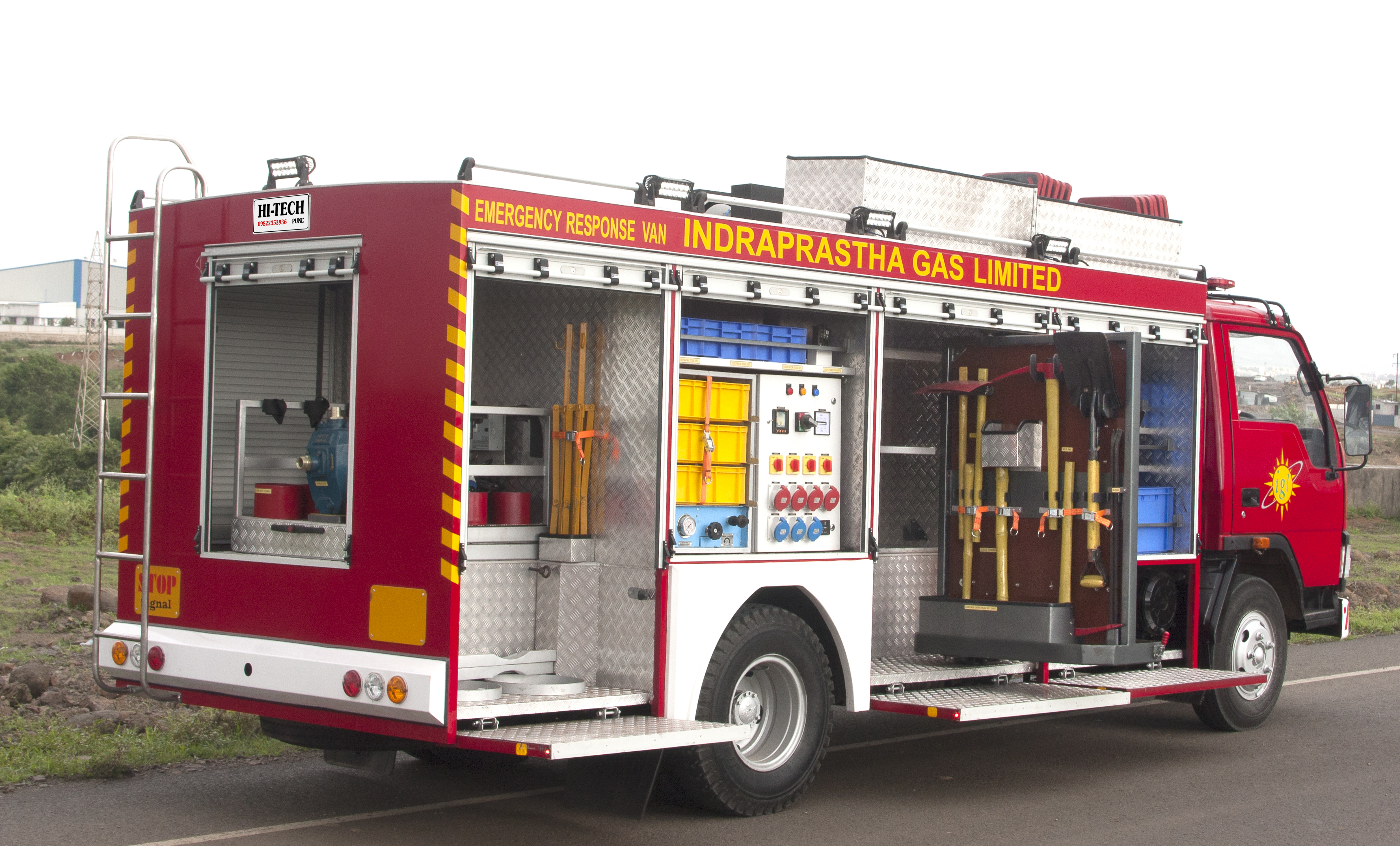 Red Emergency Response Vehicle
