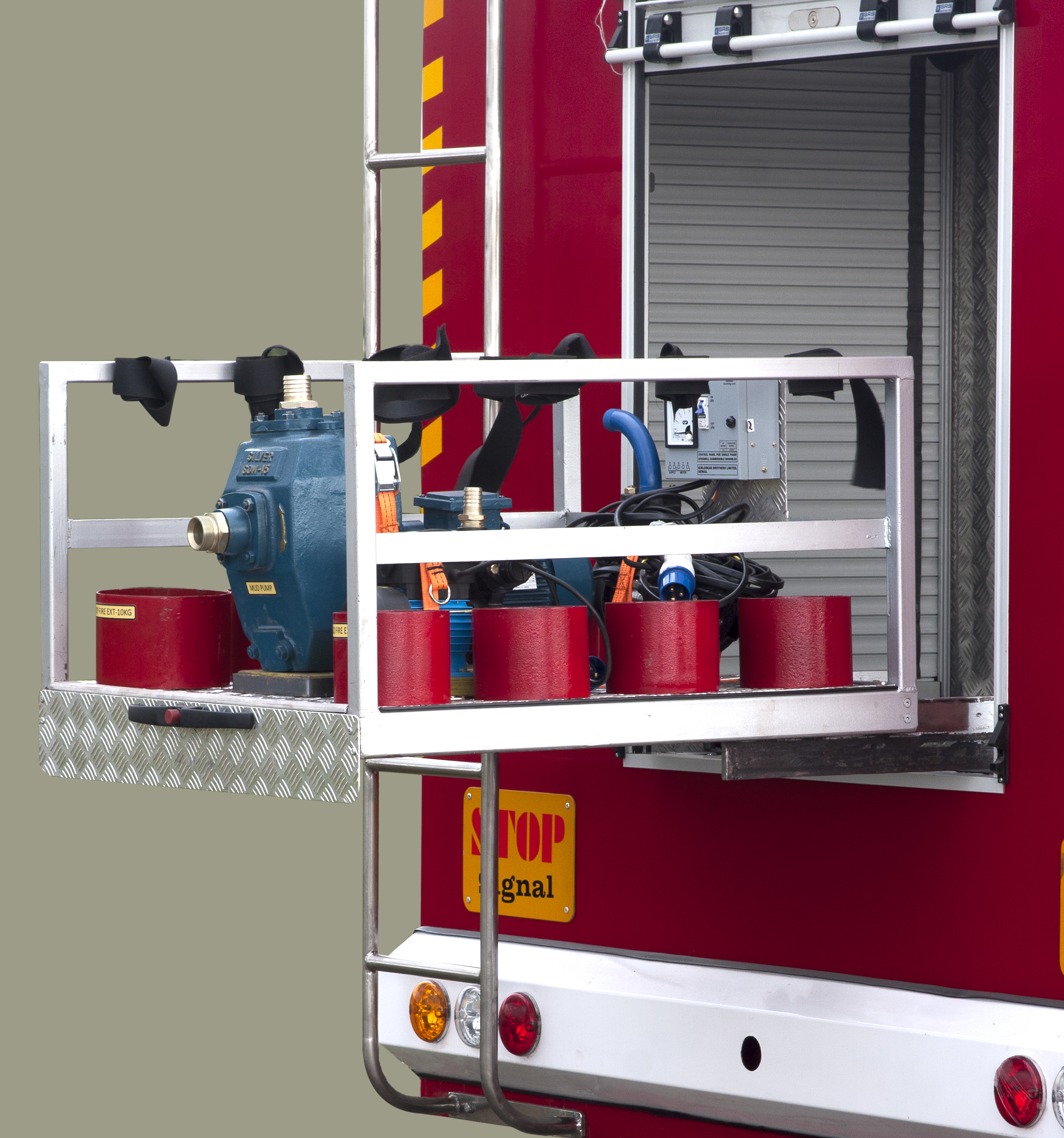 Red Emergency Response Vehicle