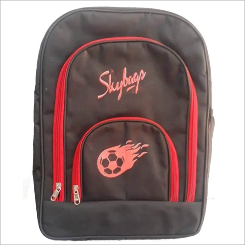 School Back Pack Bags - Fabricated With Fine Quality Materials, Available In Various Sizes, Printed In Classic Black, Features Durable Handles