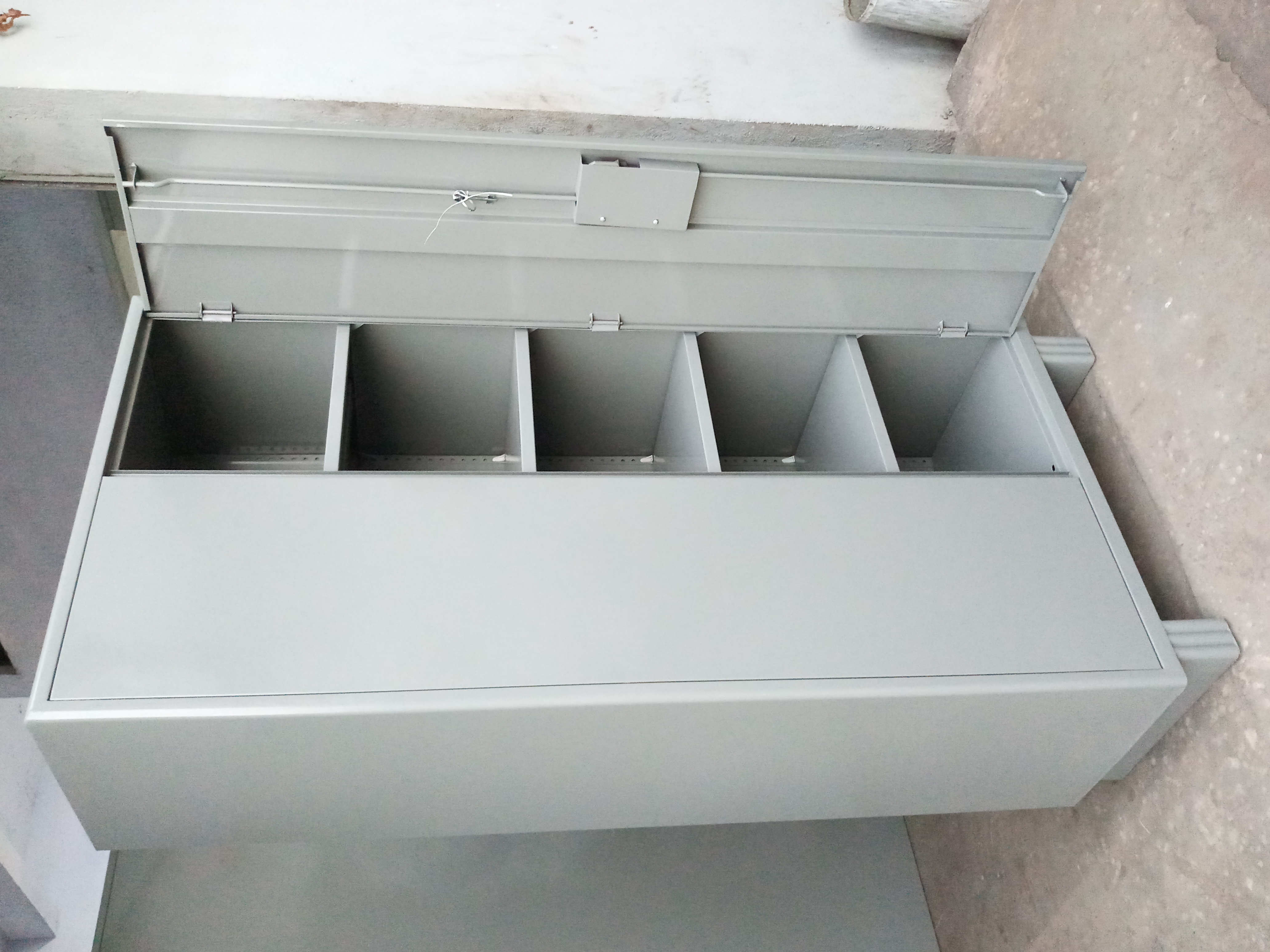 Lock Storewell Grey Steel Cupboard 19x36x78 Inch With Adjustable Shelves