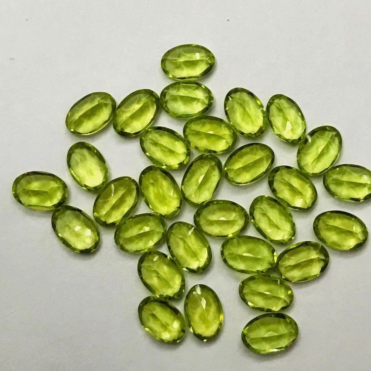7x9mm Peridot Faceted Oval Loose Gemstones Grade: Aaa