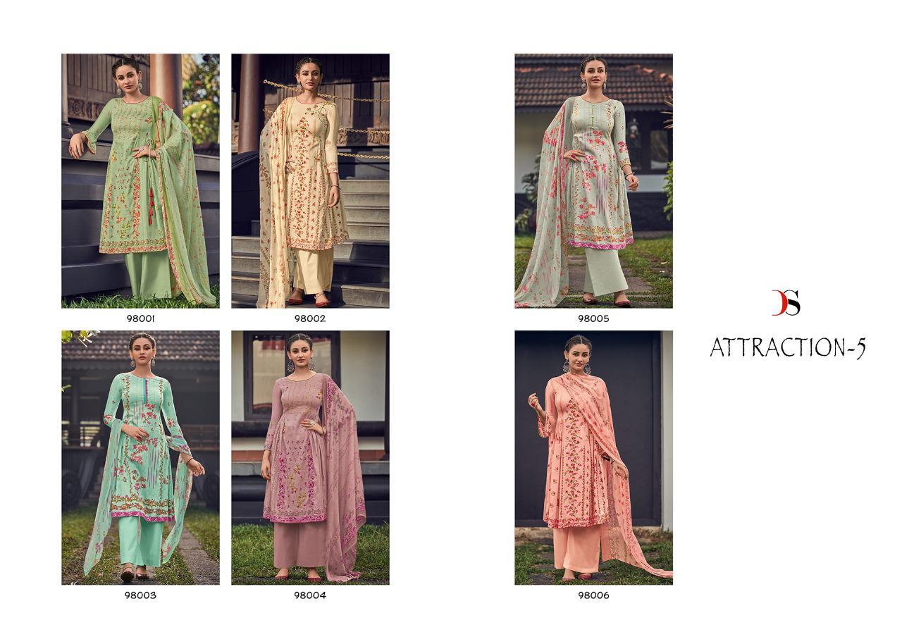 Multi Color Dress Material