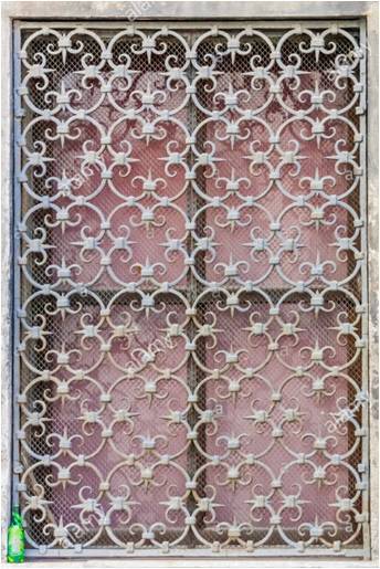 Metal Cabinet - 72x20x33 Inches | Foldable Legs In Walnut Or Teak Finish With Rustic Metal Grill Doors
