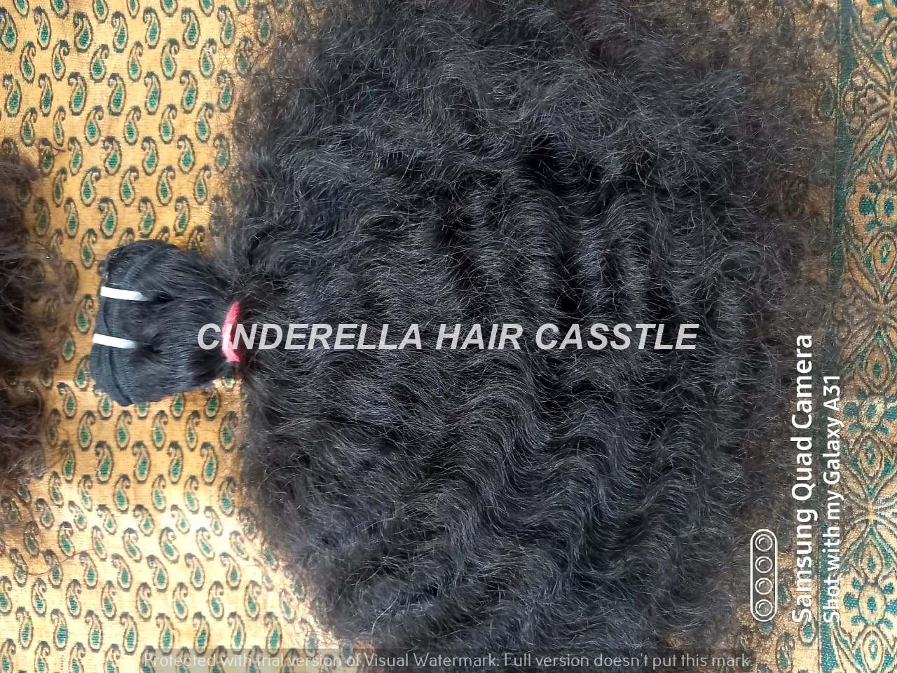 Indian Virgin Remy Curly Human Hair Application: Profesional
