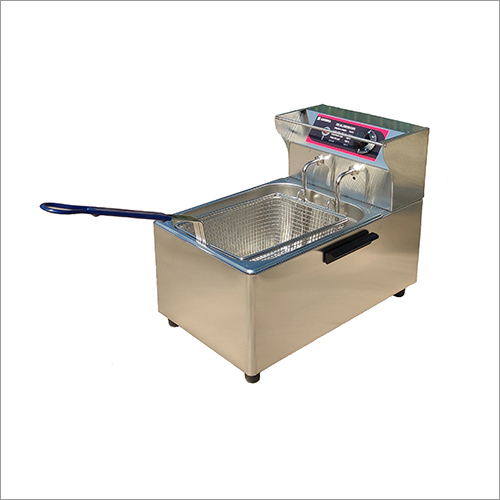 Deep Fryer - Stainless Steel, 445x310x350 Mm, 1.8kw Power, 1 Year Warranty, 6.3 Kg Weight, Ideal For Fast Food And Restaurants
