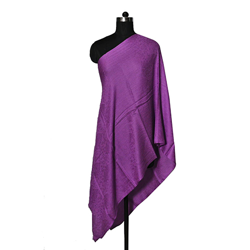 Fine Wool Jacquard Shawl