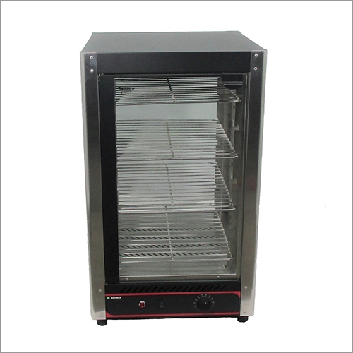 Food Display Warmer - Stainless Steel, 401x415x680 Mm | 75 Liters Capacity, Halogen Light, 600w Power, Durable And Efficient