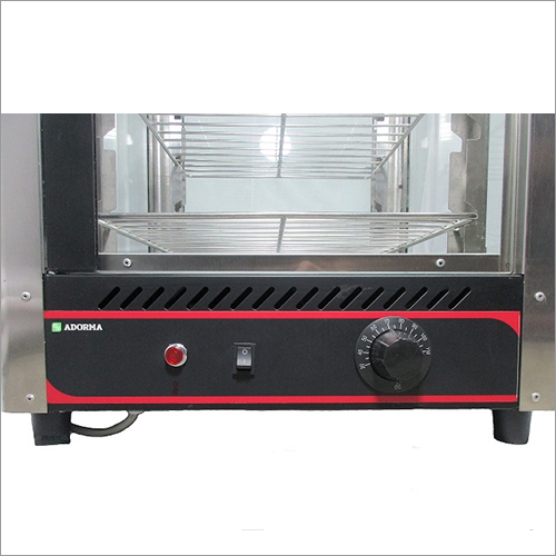Food Display Warmer - Stainless Steel, 401x415x680 Mm | 75 Liters Capacity, Halogen Light, 600w Power, Durable And Efficient