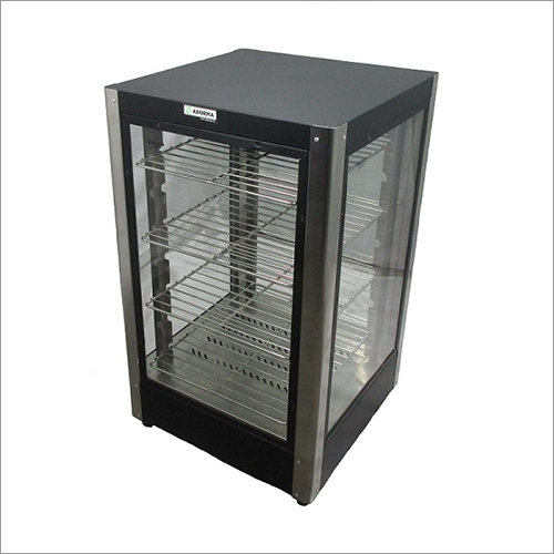 Food Display Warmer - Stainless Steel, 401x415x680 Mm | 75 Liters Capacity, Halogen Light, 600w Power, Durable And Efficient