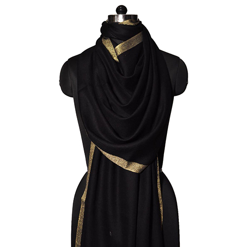 Fine Wool Zari Border Stole