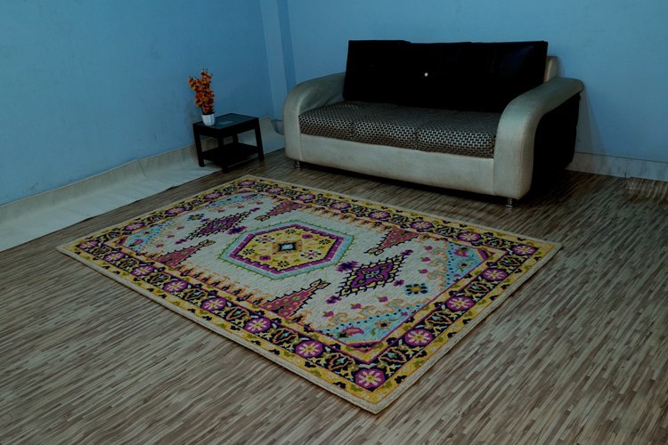 Hand Tufted Woolen Carpets - Wool Rectangle Shape | Persian Design Non-slip Easy To Clean Customized Sizes And Shapes
