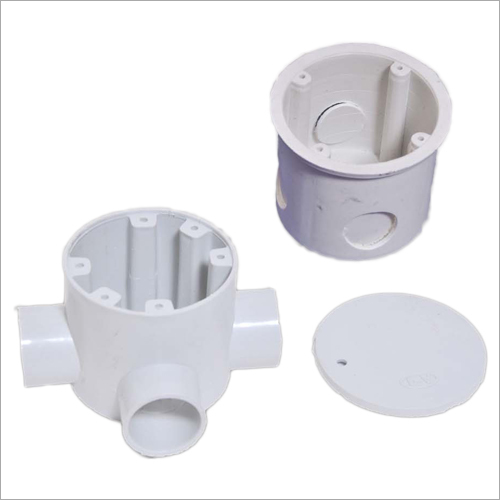 25mm Deep Junction Box - Plastic, 25mm Depth, Grey, White & Black Colors | Long Life Warranty, Painted Surface Finish