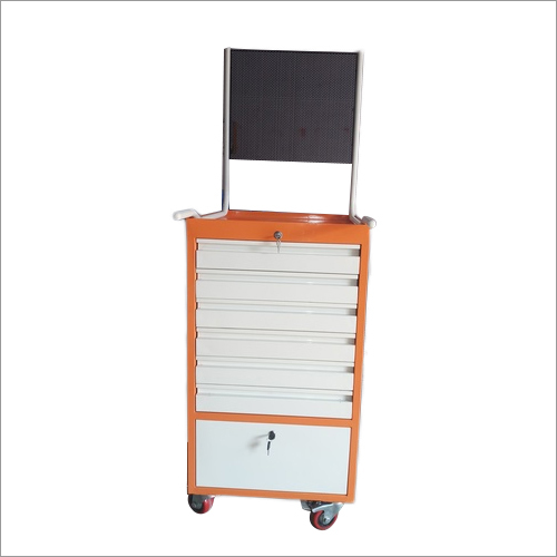 Tools Trolley - MS Material, 7 Drawer Design | Industrial Use, Powder Coating Finish