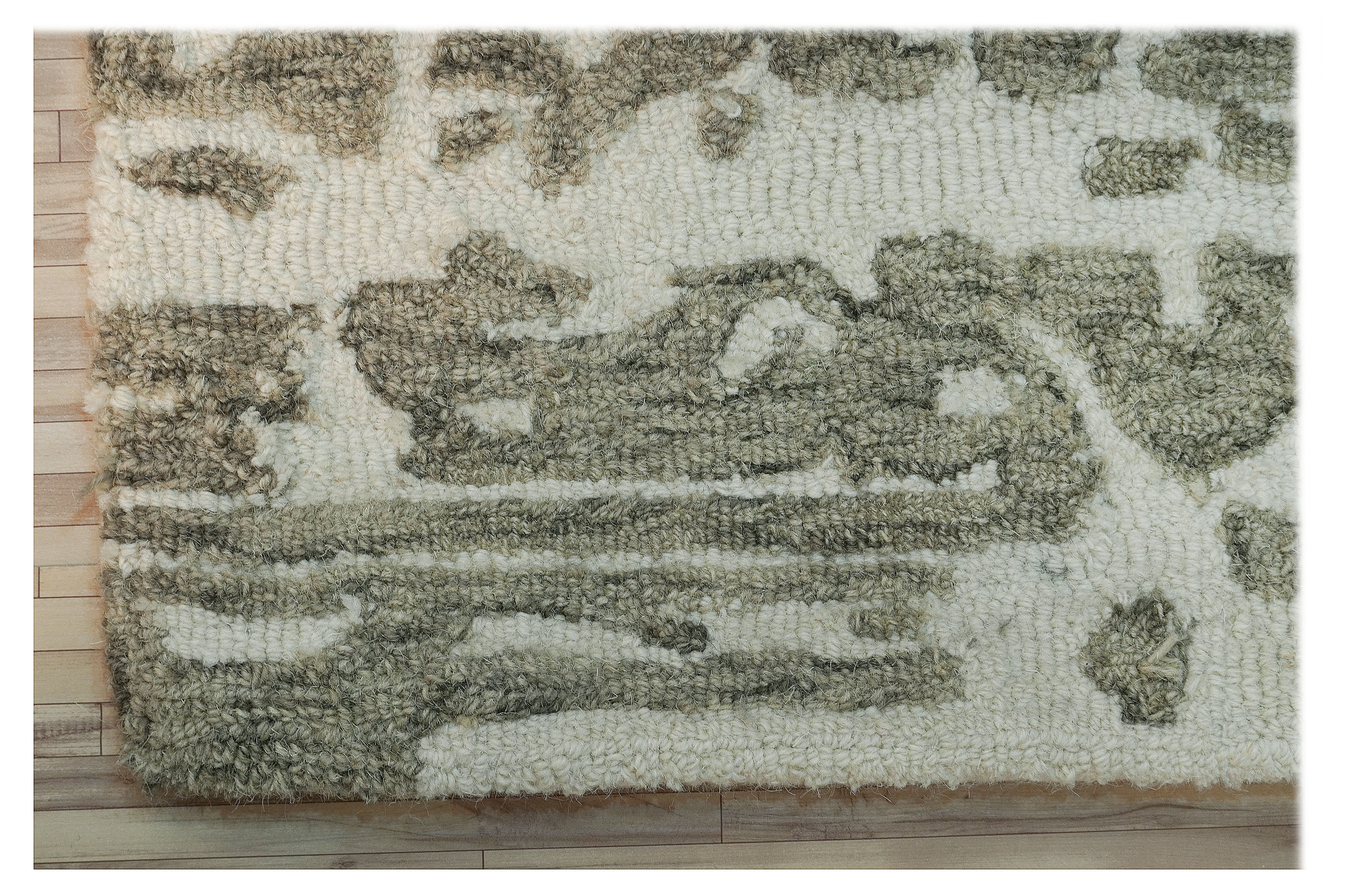 Hand Tufted Woolen Carpets - Wool Material Rectangle Shape 12-14 Thickness | Non-slip Easy To Clean Modern Design Customized Colors And Sizes