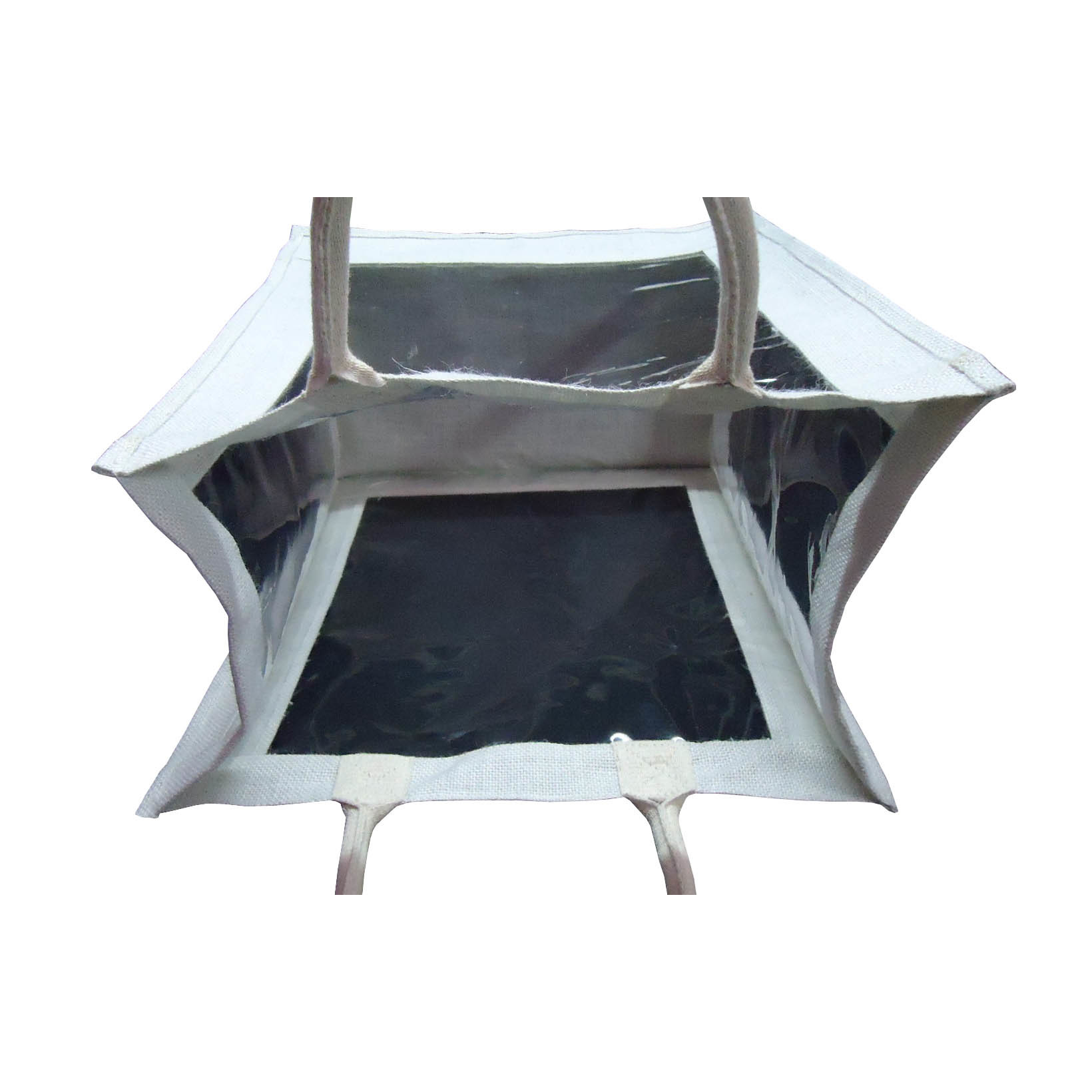 Pp Laminated Jute Tote Bag With Padded Rope Handle - Size 46 H X 38 W X 24 Cm, Customized Color & Design | Re-useable, Bio-degradable, Eco-friendly