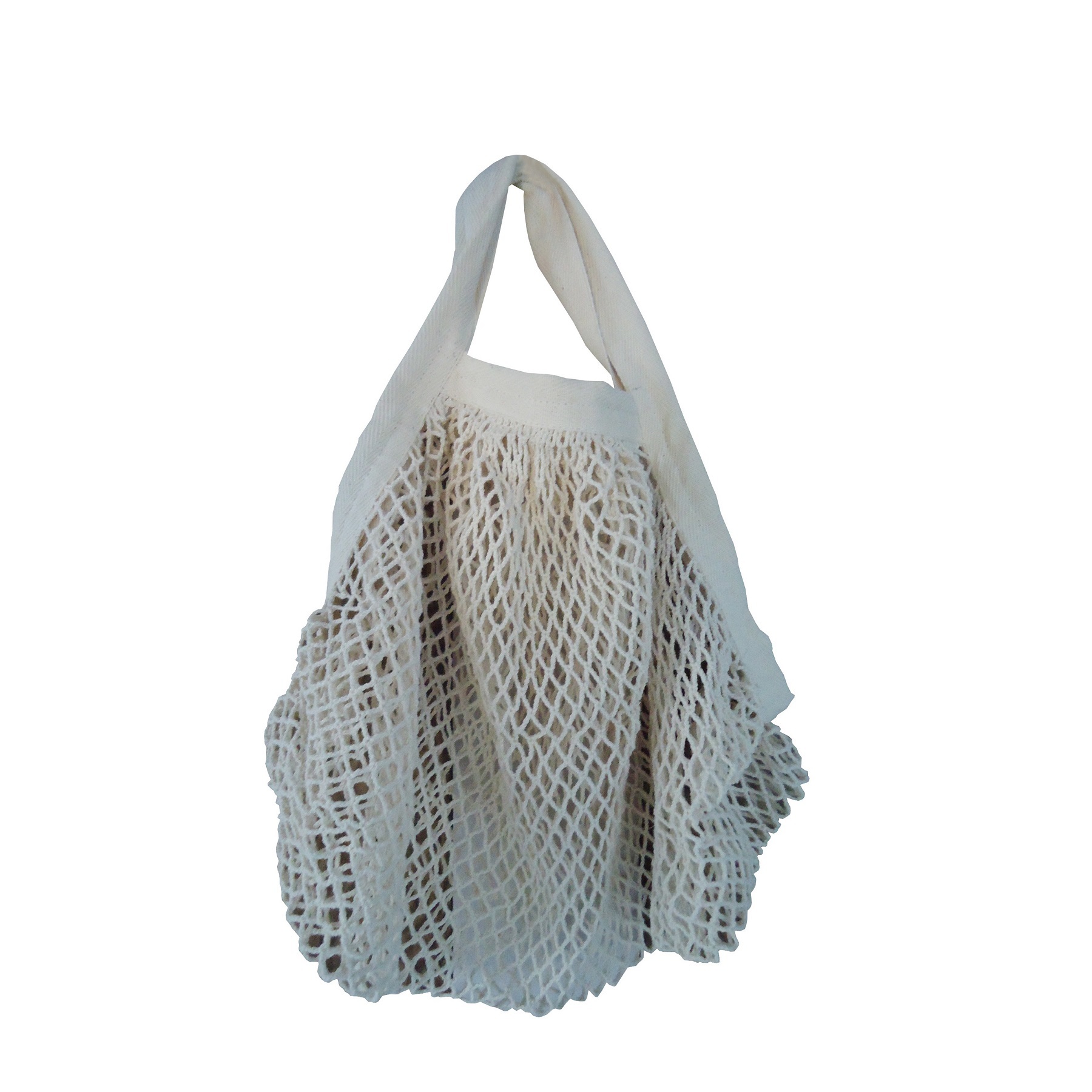 Square Texture Cotton Mesh Grocery Bag With Web Handle Capacity: 2 Kgs Kg/day