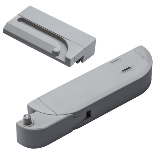 Plastic Kuriki Hinged Door Closer In Gray