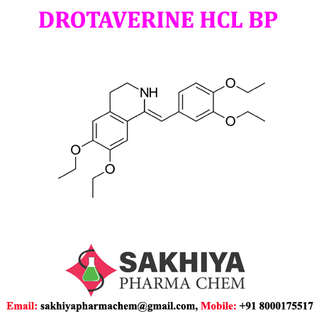 Drotaverine - White Crystalline Powder, 98% To 102% Purity, Sweet Taste And Lemon Smell, Molecular Weight 397.515 G/mol, Enhance Cervical Dilation During Childbirth