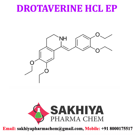 Drotaverine - White Crystalline Powder, 98% To 102% Purity, Sweet Taste And Lemon Smell, Molecular Weight 397.515 G/mol, Enhance Cervical Dilation During Childbirth
