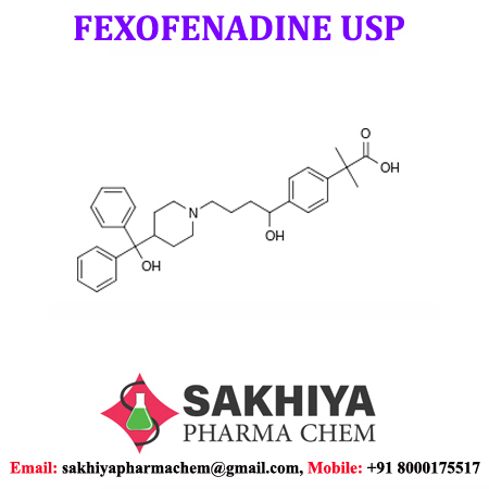 Fexofenadine - White Crystalline Powder, 98%-102% Purity, Sour Taste, Water Soluble, Room Temperature Storage, 3 Year Shelf Life, Relief For Allergic Rhinitis & Chronic Urticaria