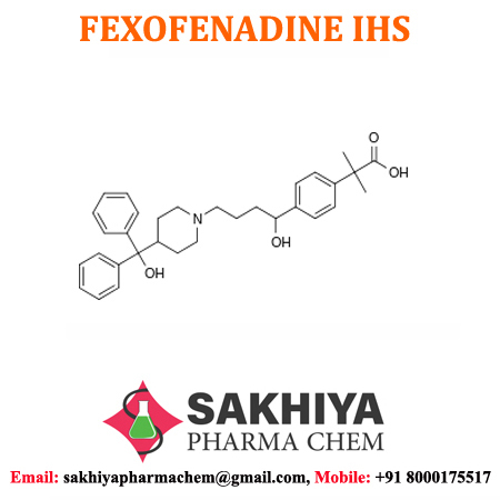 Fexofenadine - White Crystalline Powder, 98%-102% Purity, Sour Taste, Water Soluble, Room Temperature Storage, 3 Year Shelf Life, Relief For Allergic Rhinitis & Chronic Urticaria